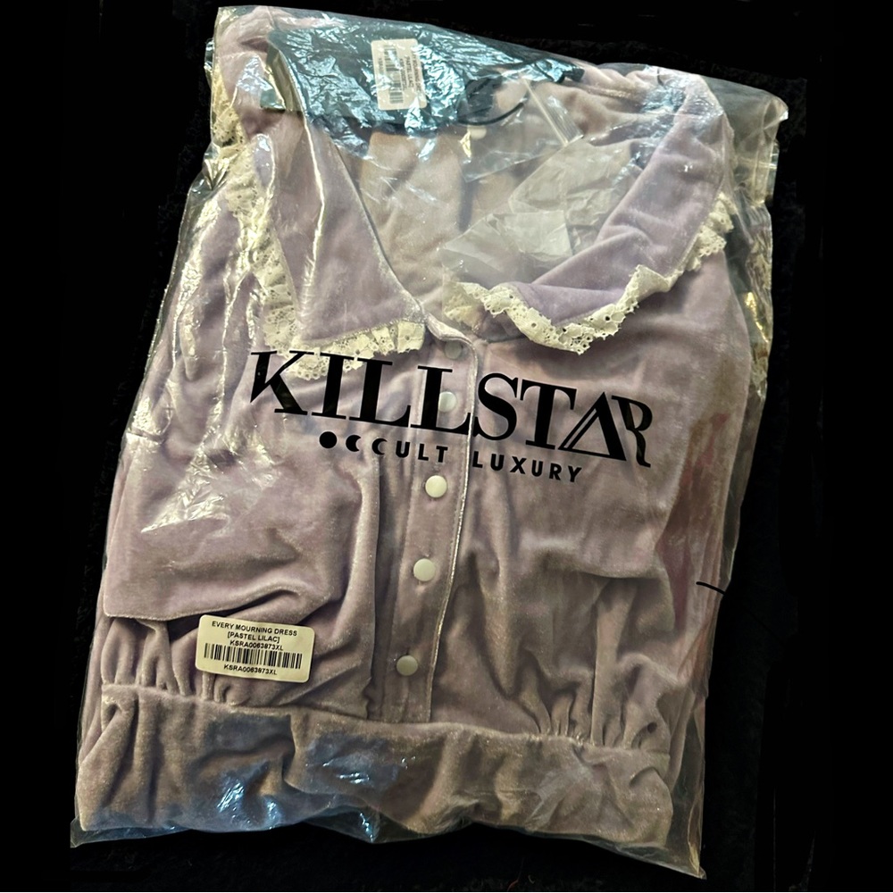 Killstar Every Mourning Dress Pastel Purple 3X